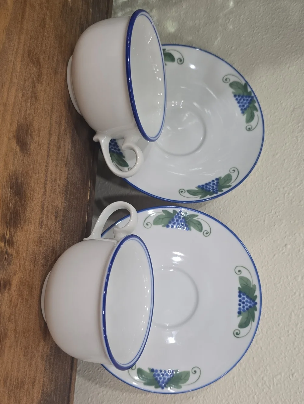 DANSK - Set Of 2 Provence Harvest Demitasse Tea Cup and Saucer